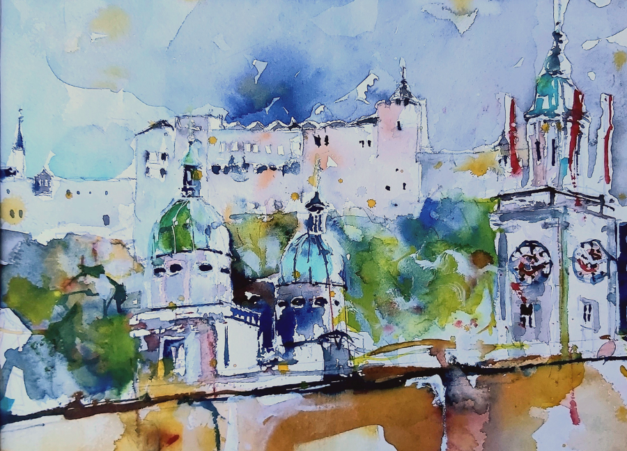 #salzburg #kunst #aquarell #watercolour